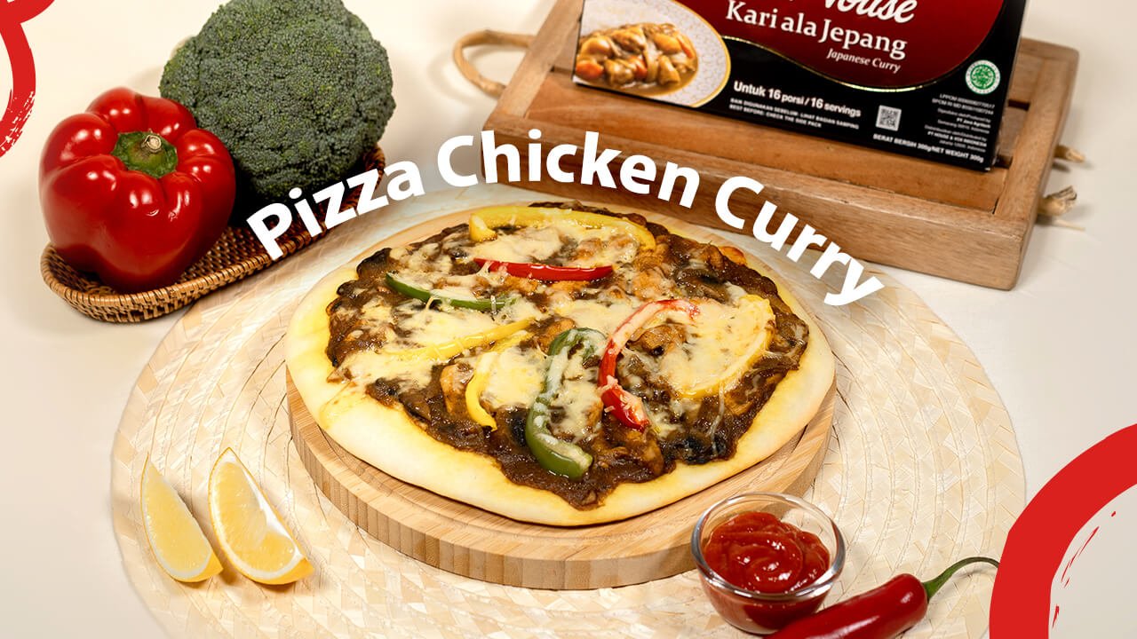 Pizza Chicken Curry - House Foods Japanesecurry